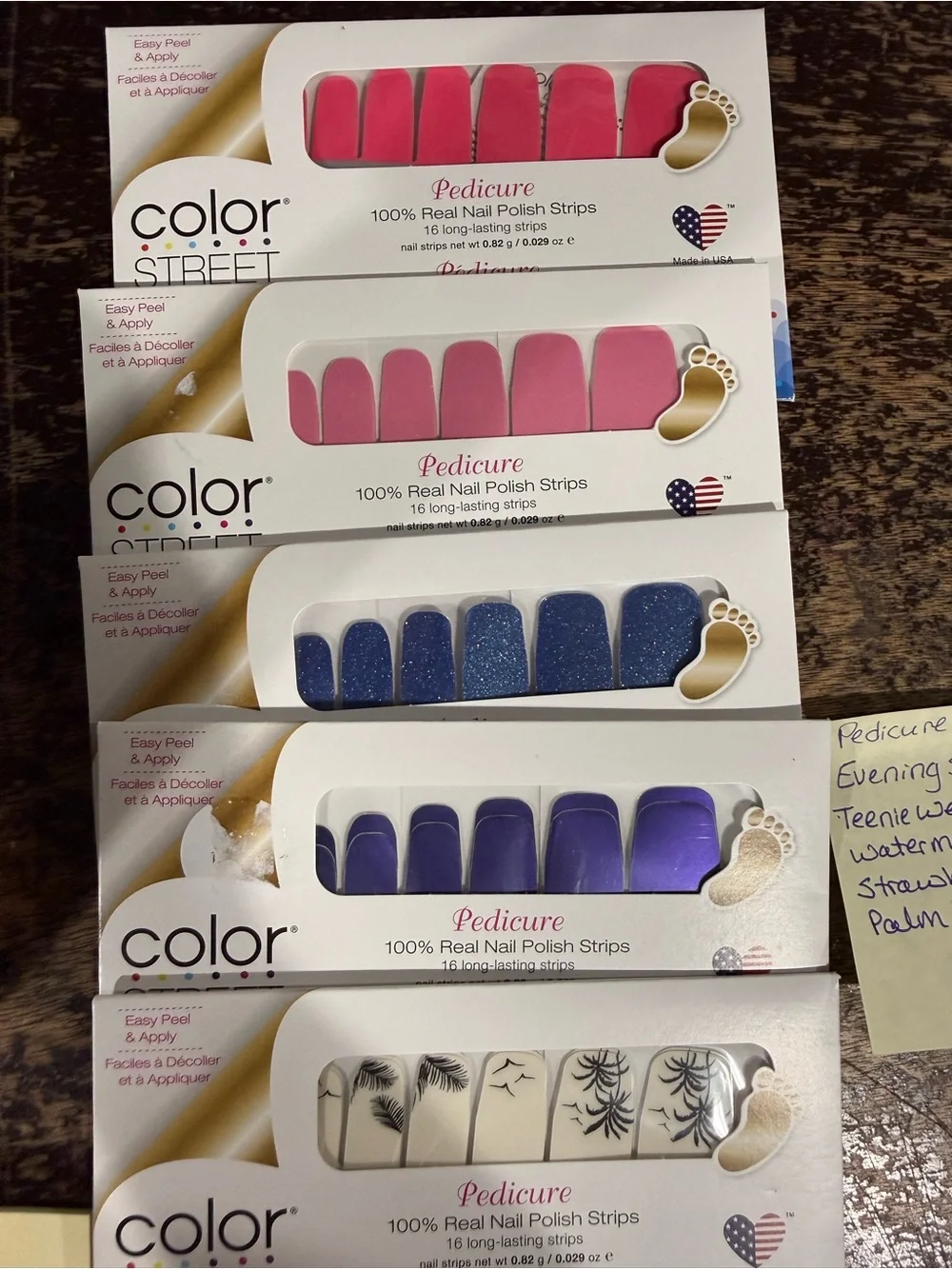 Color Street Pedicure Nail Strip bundle (1)